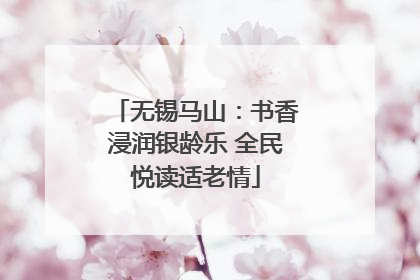 无锡马山：书香浸润银龄乐 全民悦读适老情